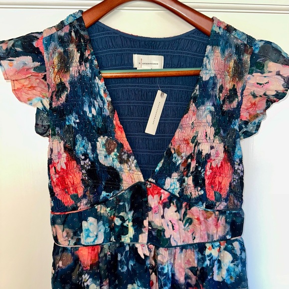 NWT Anthropologie The Peregrine Jumpsuit Women Casual Eyelet Wide-Leg - Size S - Picture 3 of 6